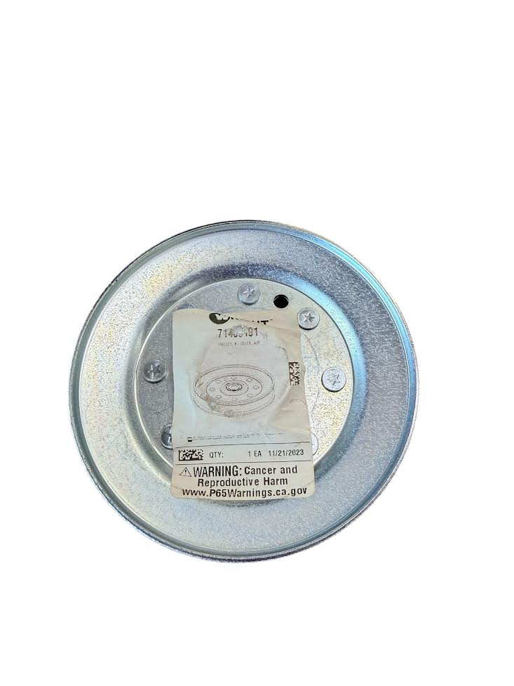 71460191 – Pulley, V-Idler, A/B Groove, 5" OD x 3/8" Bore – Wright (Genuine OEM Part)