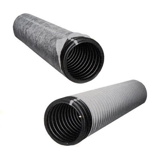 4" x 250' Perforated Drain Pipe, Black Sock