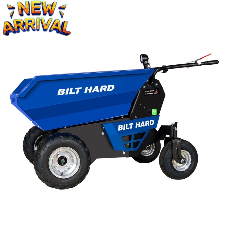1100Lbs Loading Electric Dumper Cart, 48V Battery Powered Wheel Barrow Electric Mini Dumper