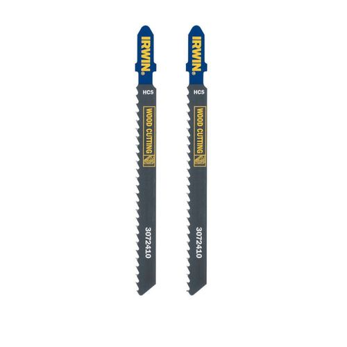 Jig Saw Wood Cutting Blades High Carbon Steel 10 TPI T Shank 2 Pack