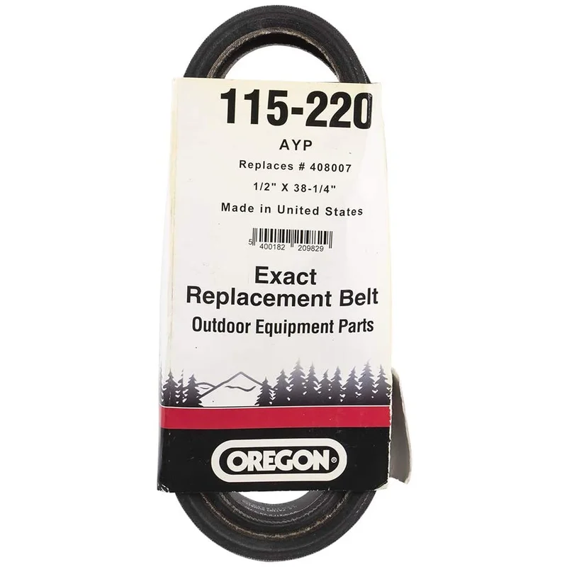 115-220 OREGON SNOWBLOWER DRIVE BELT Replaces Craftsman 532408007