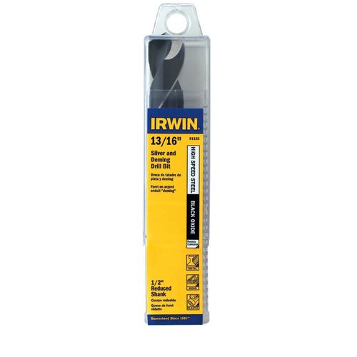 13/16" x 6" High Speed Steel Reduced Shank Drill Bit Irwin