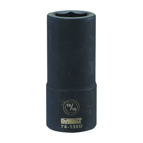 DeWalt 3/4" Drive 15/16" Black Oxide 6 Point Deep Impact Socket