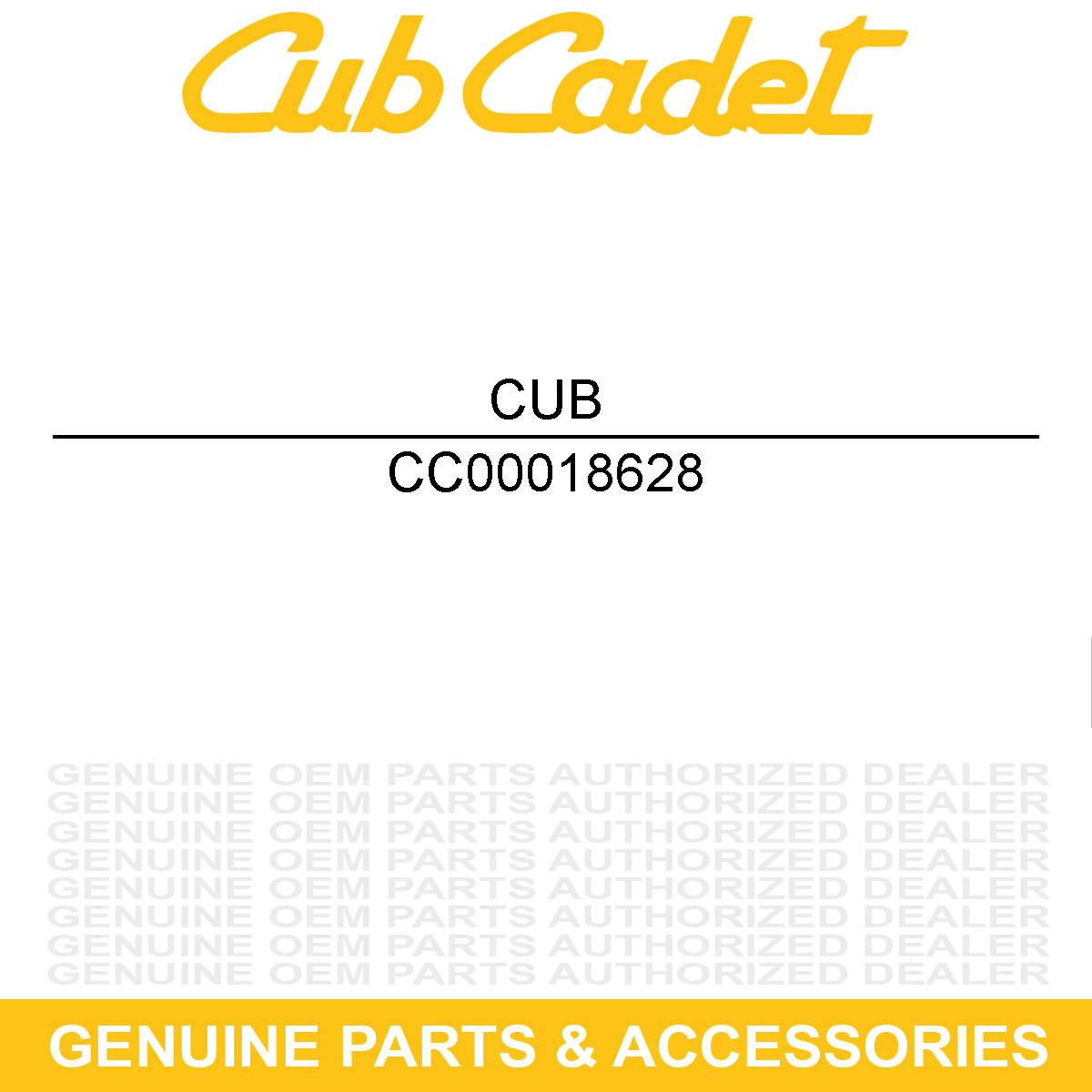 CUB CADET 00018628 Flat Nylon Washer