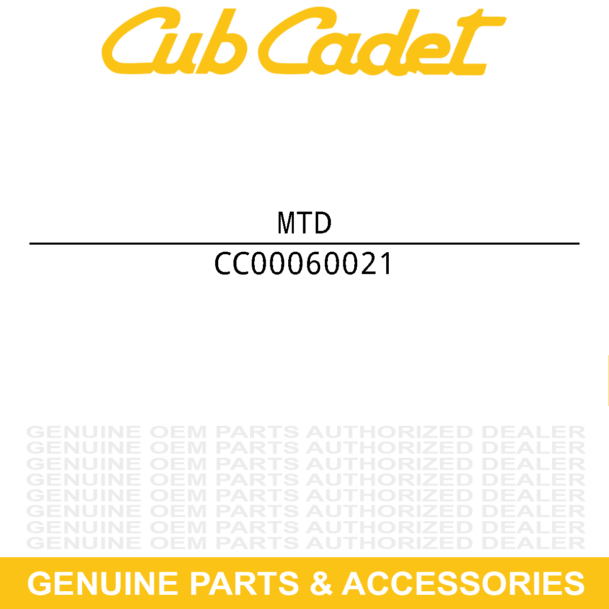 MTD 00060021 Pinion Gear