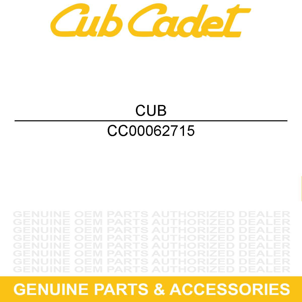CUB CADET 00062715 Turnbuckle Sleeve