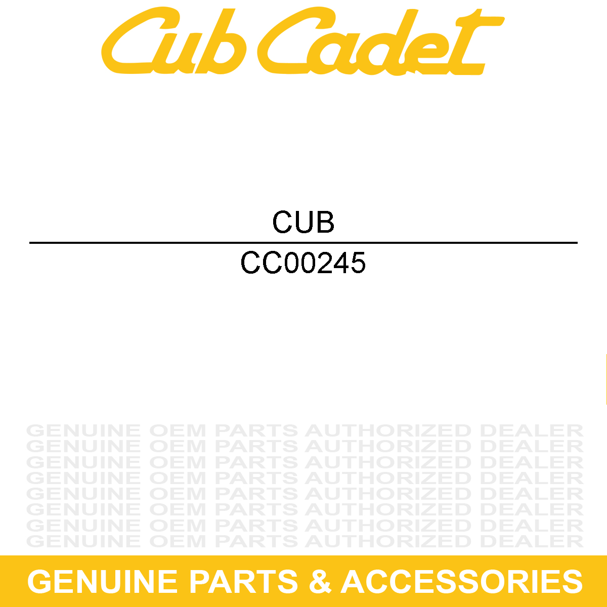 CUB CADET 00245 WHL: 4.8/4-8X5/8: