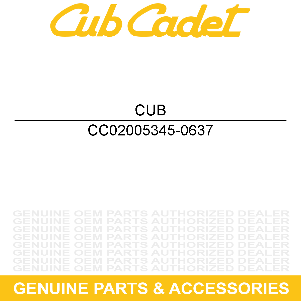 CUB CADET 02005345-0637 BRACKET - SWITCH