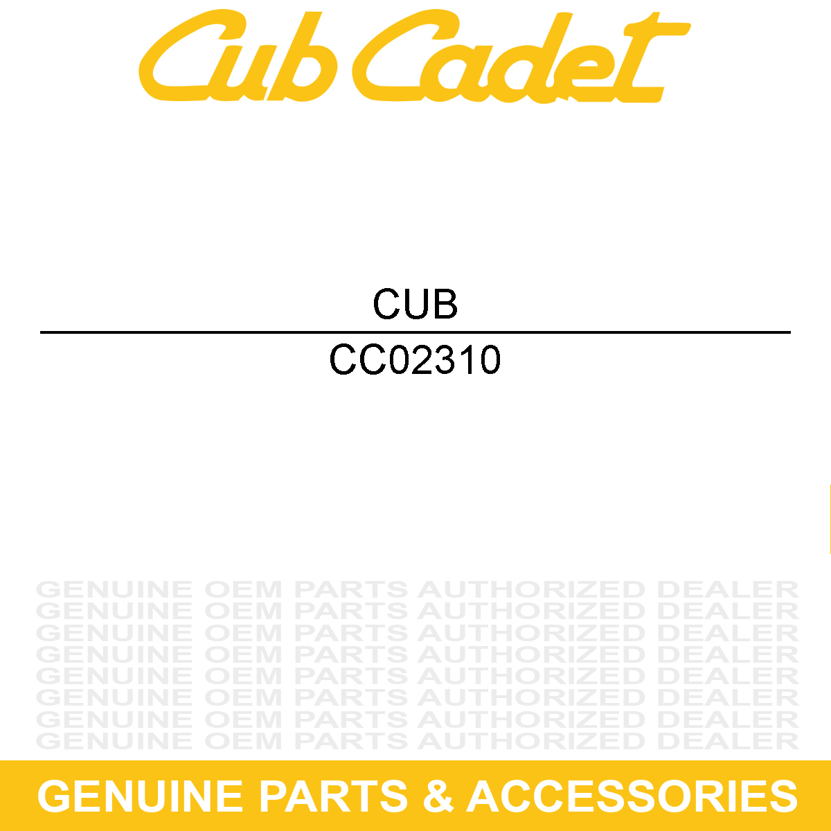 CUB CADET 02310 WHL:10" PNEUM:2PK: