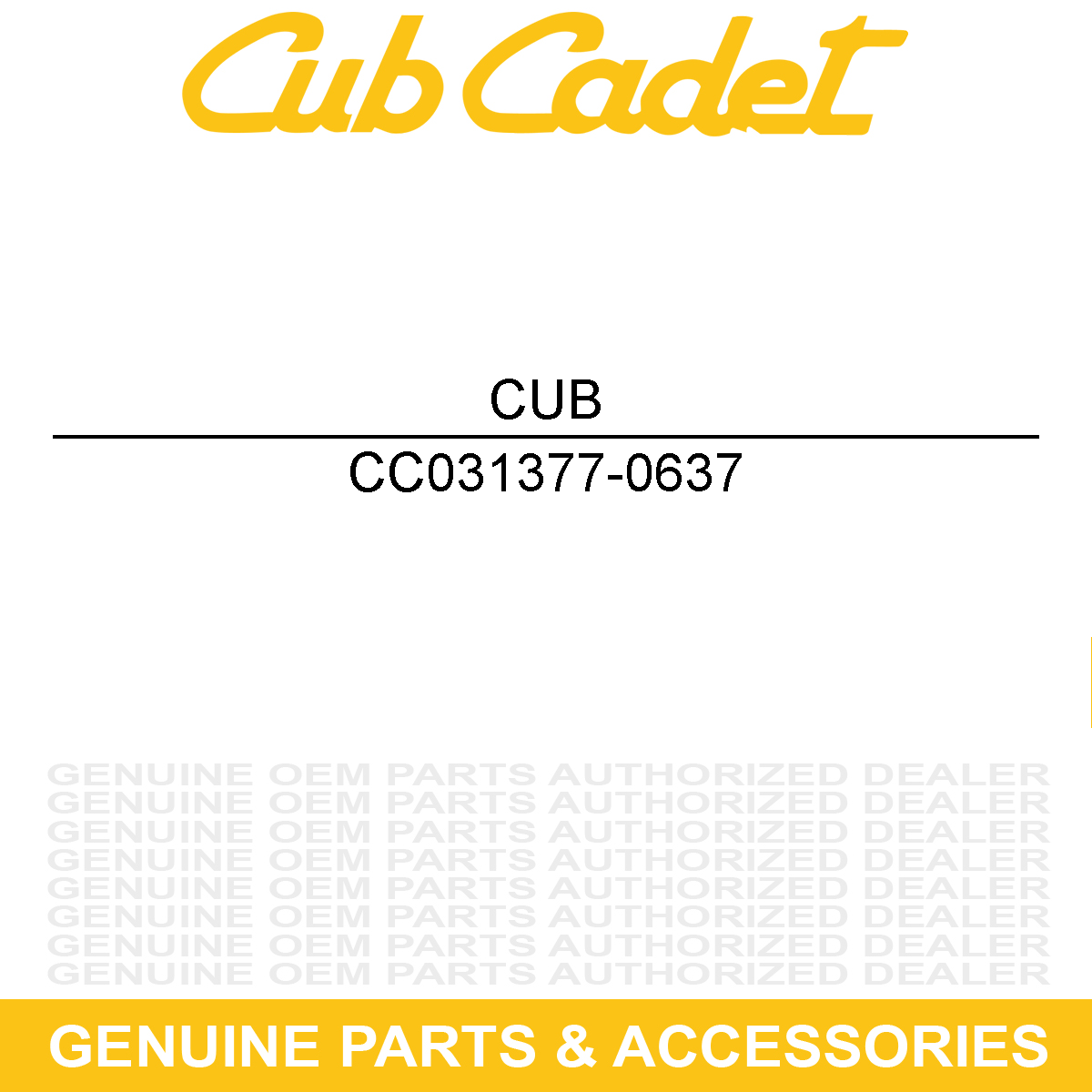 CUB CADET 031377-0637 21In. Blade