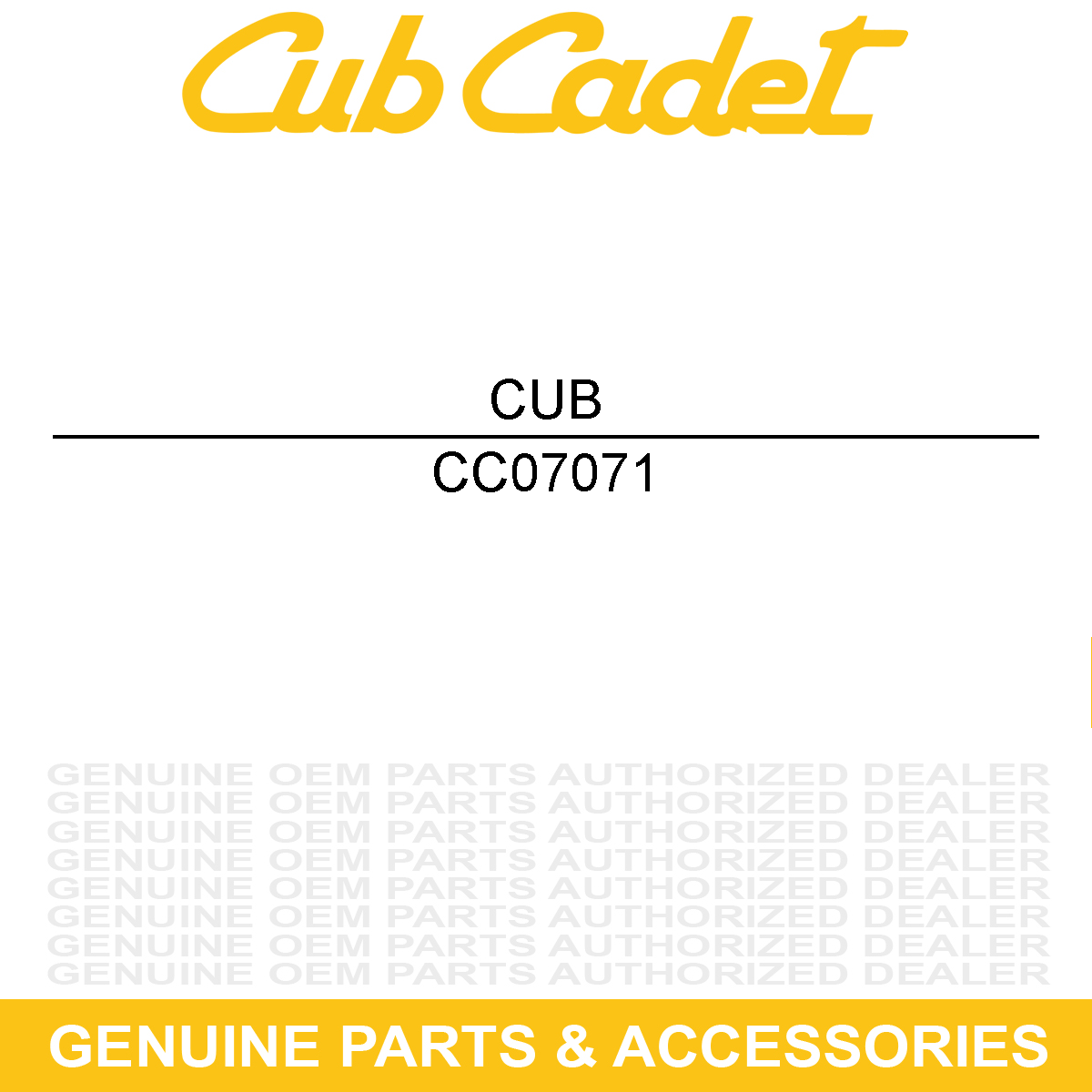 CUB CADET 07071 Black Grip