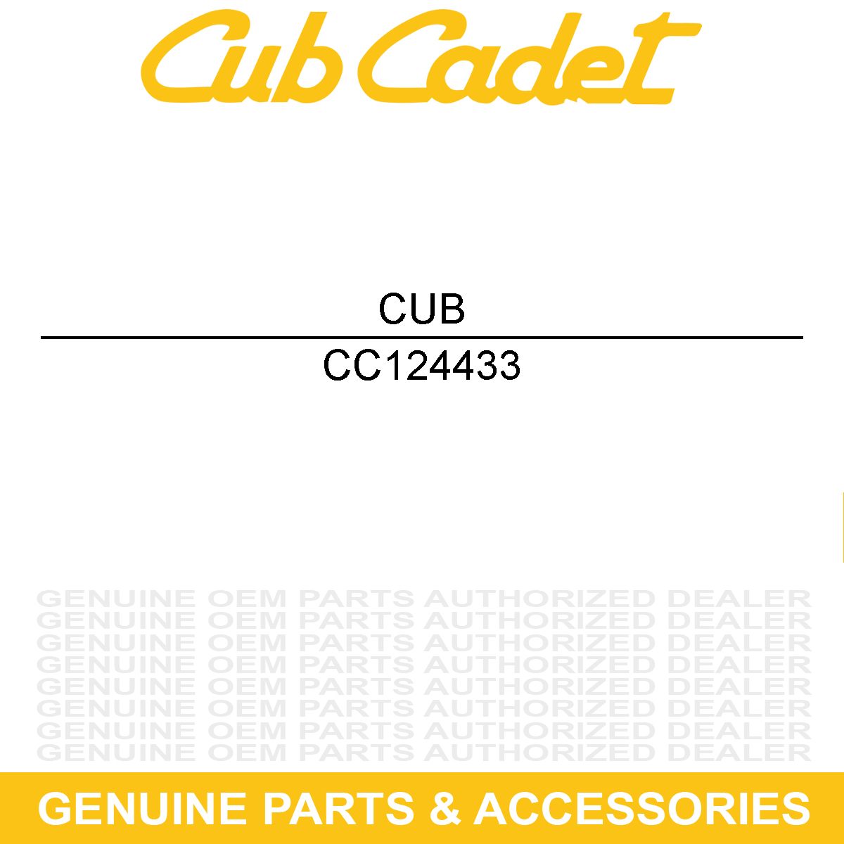 CUB CADET 124433 Mulch Kit