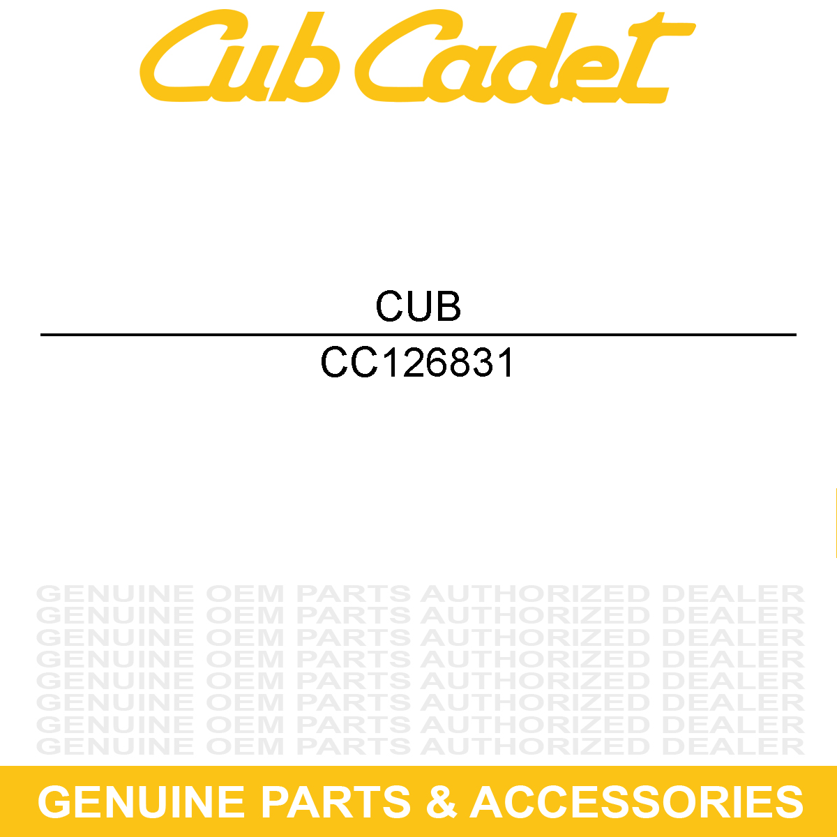CUB CADET 126831 52 Deck Adapter Kit