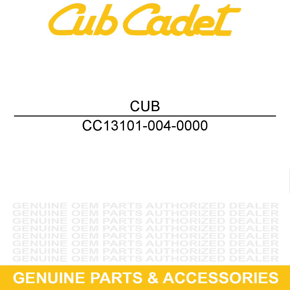 CUB CADET 13101-004-0000 Engine Piston