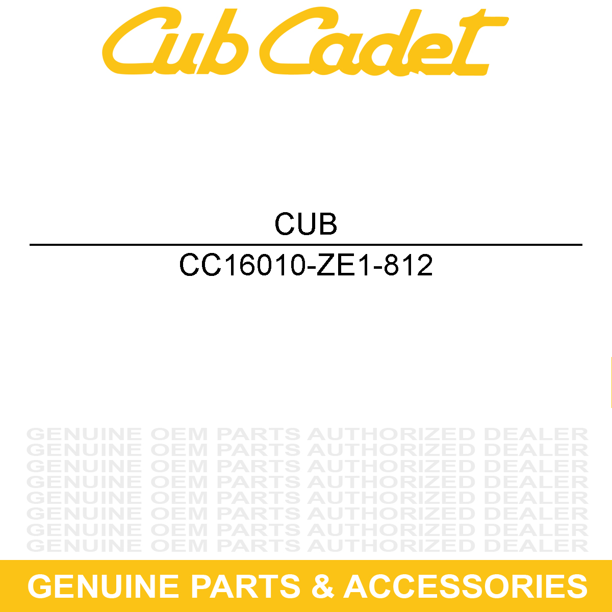 CUB CADET 16010-ZE1-812 Carburetor Gasket Set