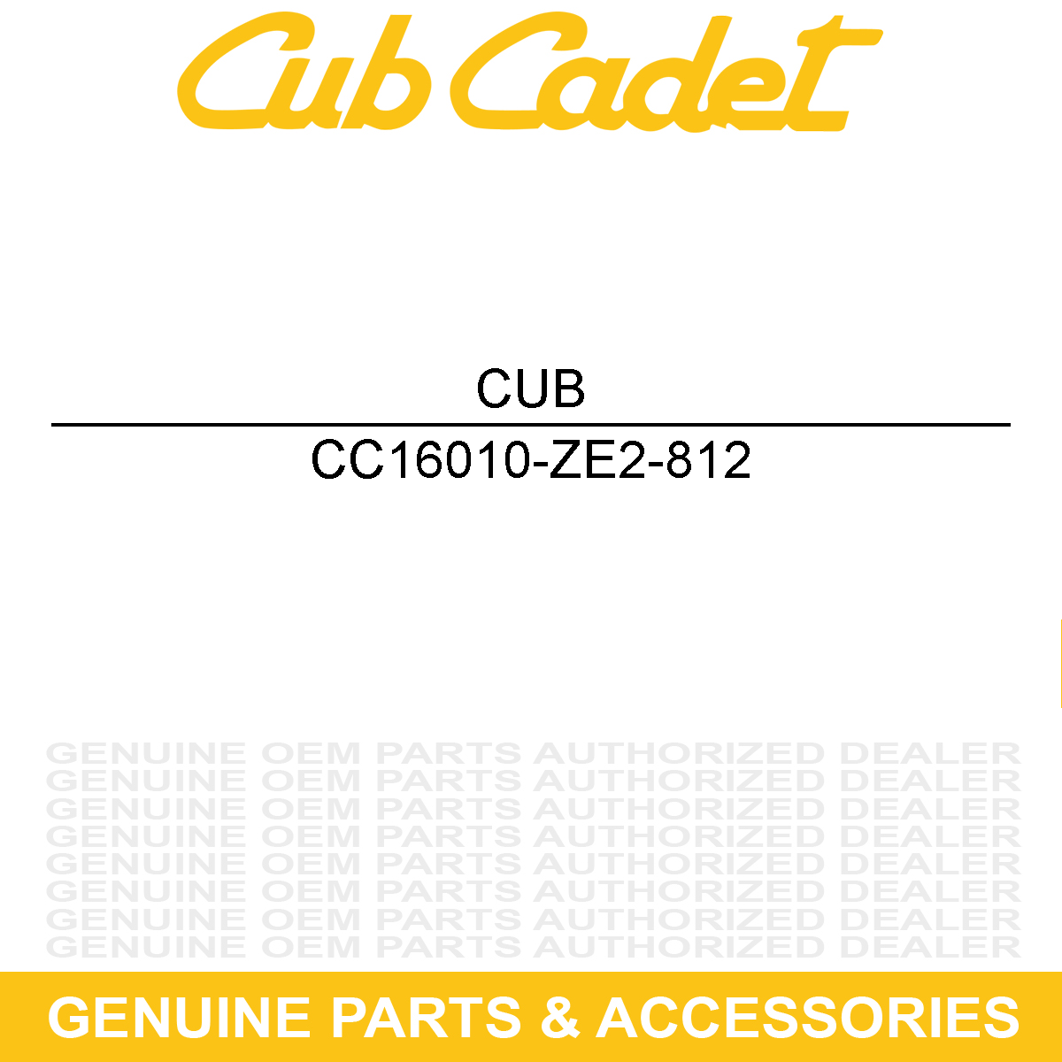 CUB CADET 16010-ZE2-812 Carburetor Gasket Set