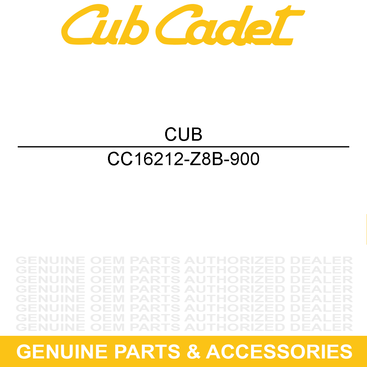CUB CADET 16212-Z8B-900 Insulator Gasket
