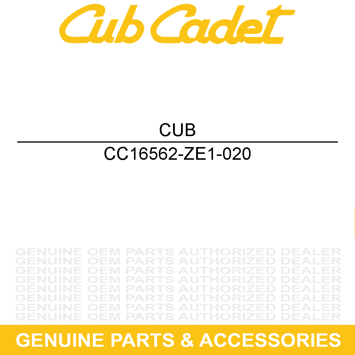 CUB CADET 16562-ZE1-020 Throttle Return Spring