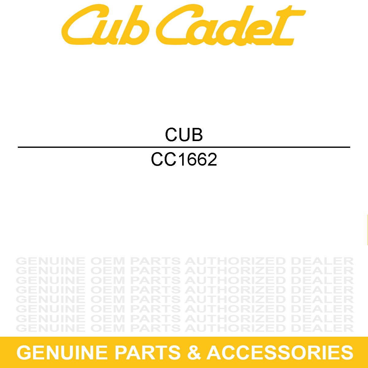 CUB CADET 1662 Bearing Ball Single Seal