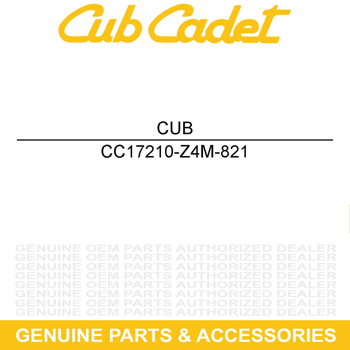 CUB CADET 17210-Z4M-821 ELEMENT-AIR CLEANE
