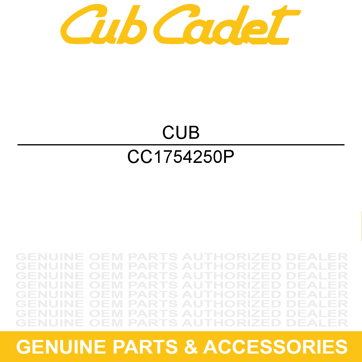 CUB CADET 1754250P SWITCH-IGNITION