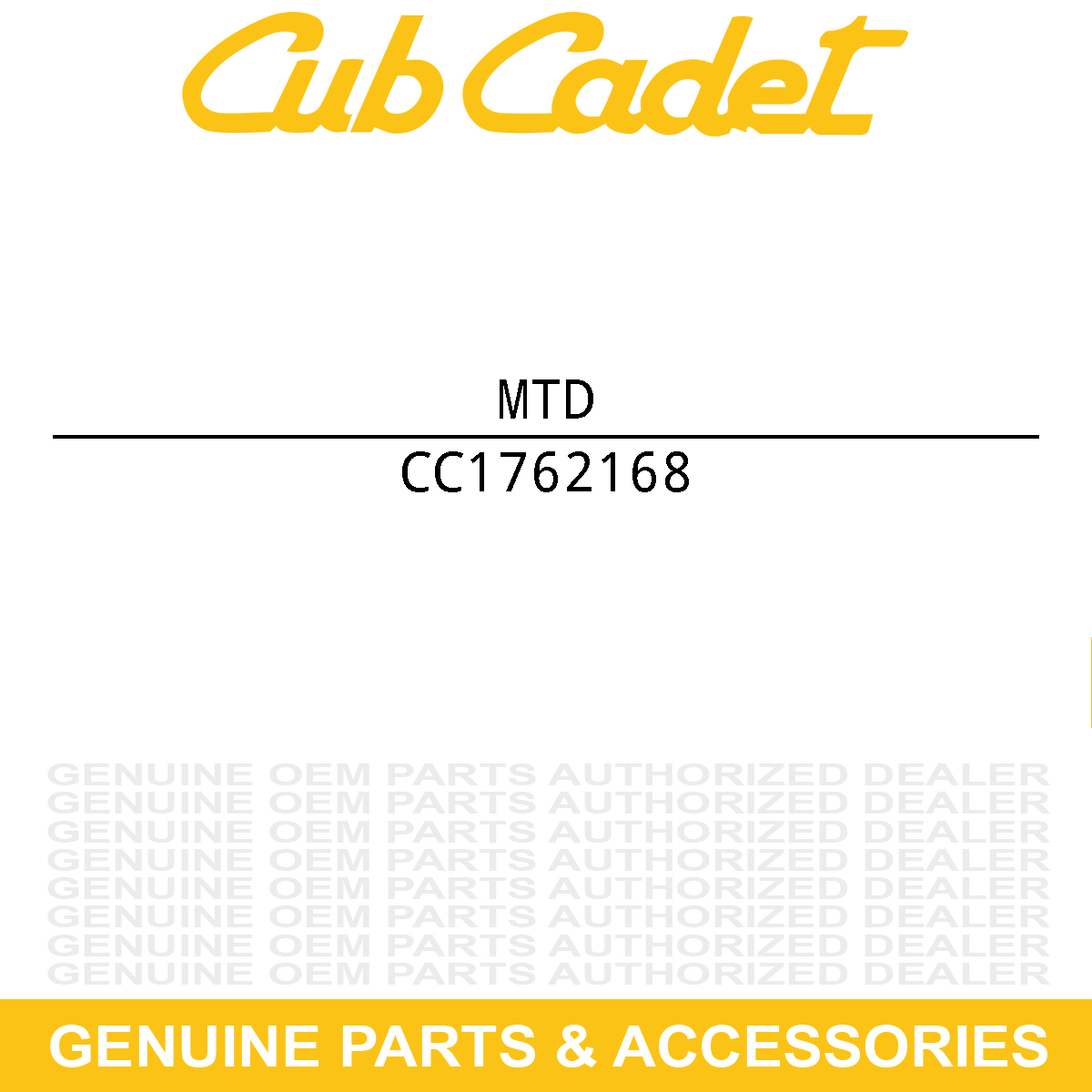 MTD 1762168 Nut-Hex/Lk Thin.750X16