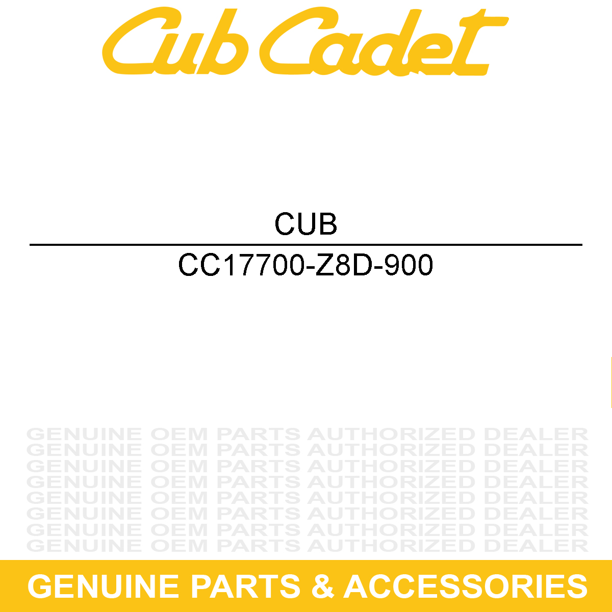 CUB CADET 17700-Z8D-900 TUBE-FUEL 7.3X14