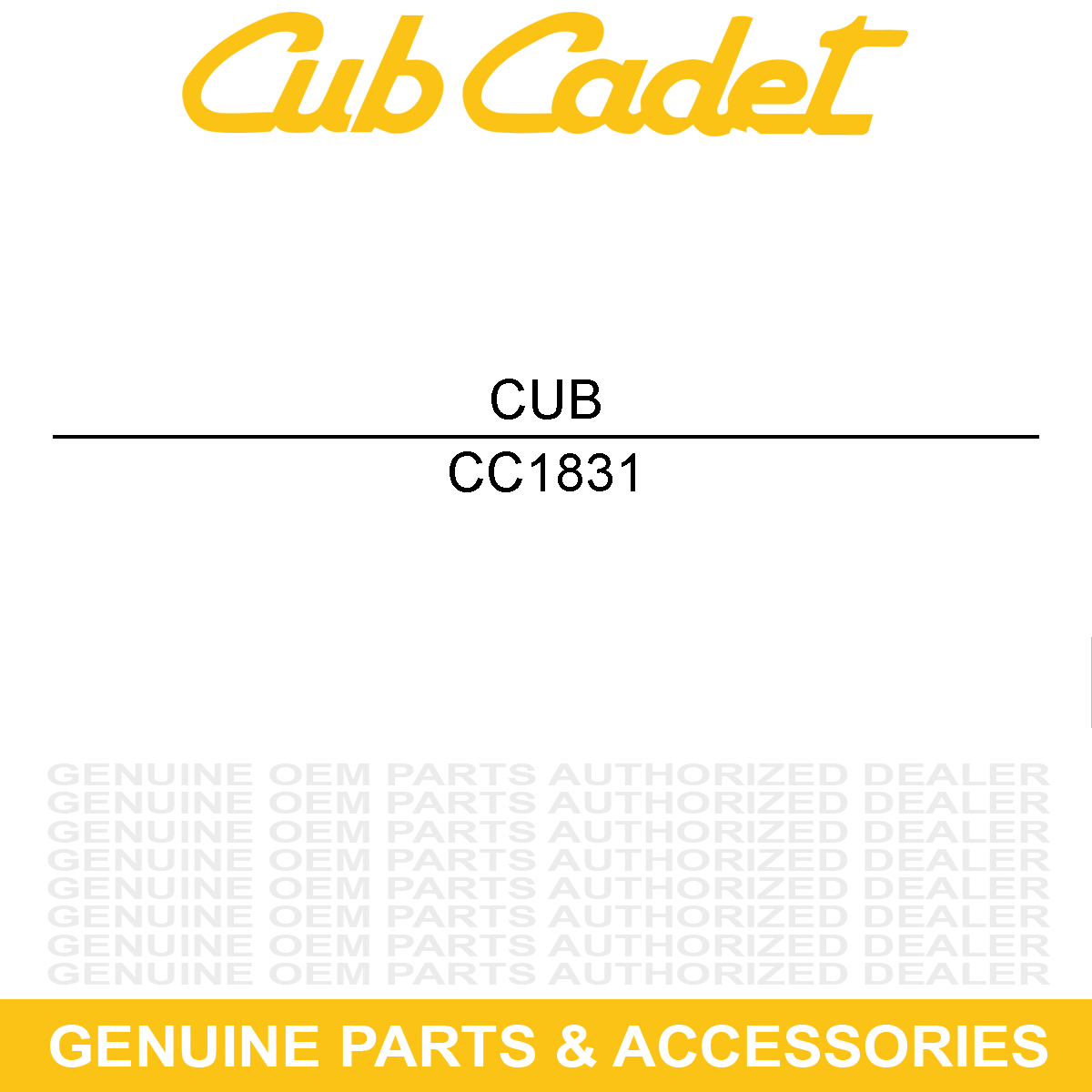CUB CADET 1831 PLUG CAP