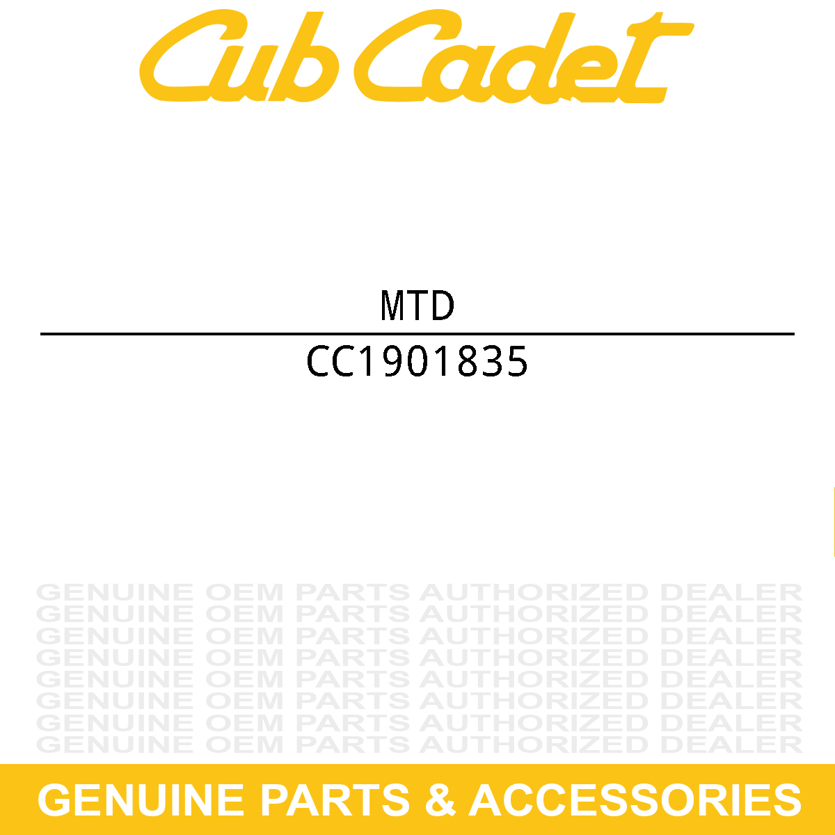MTD 1901835 CAP:PLUG HI TEMP V