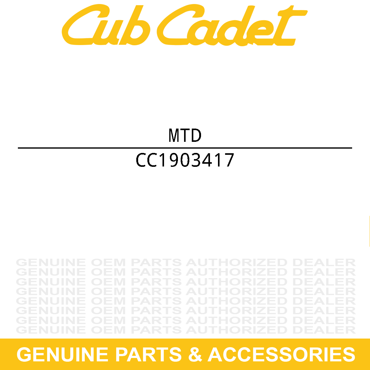 MTD 1903417 Inner Quadrant Kit