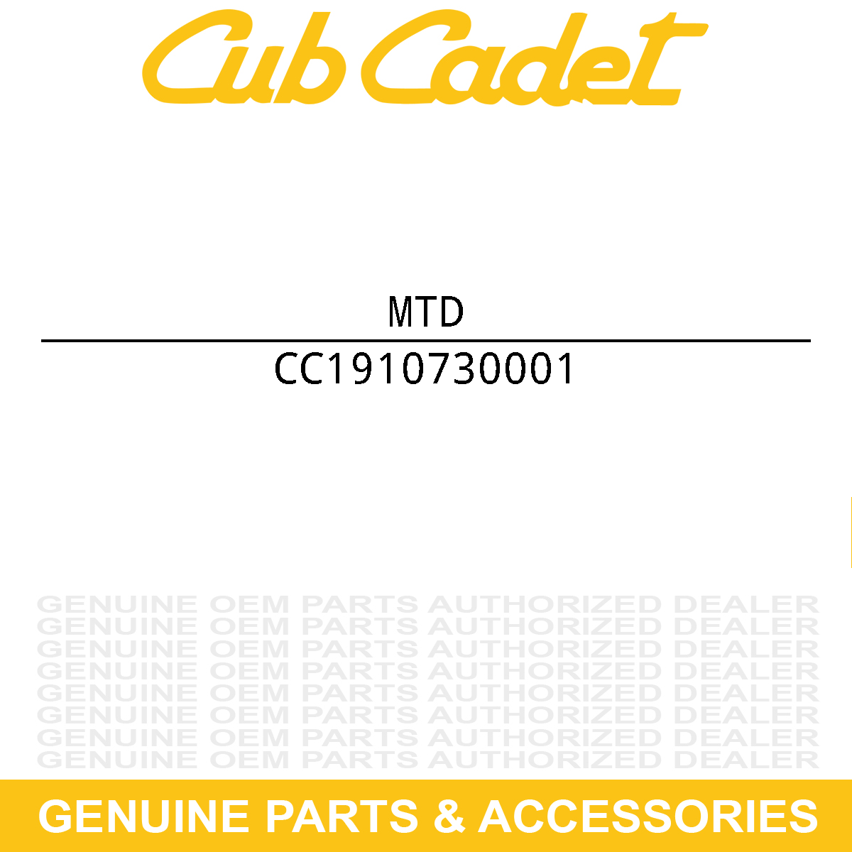 MTD 1910730001 Brace-Bottom