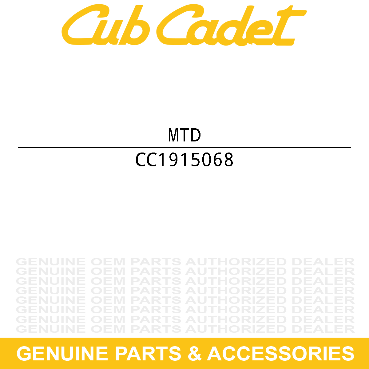 MTD 1915068 SCREW-SELF SEALING