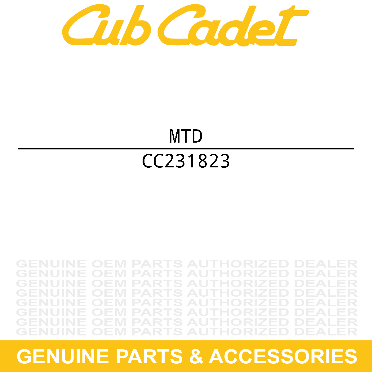 MTD 231823 Tire Turf Tread