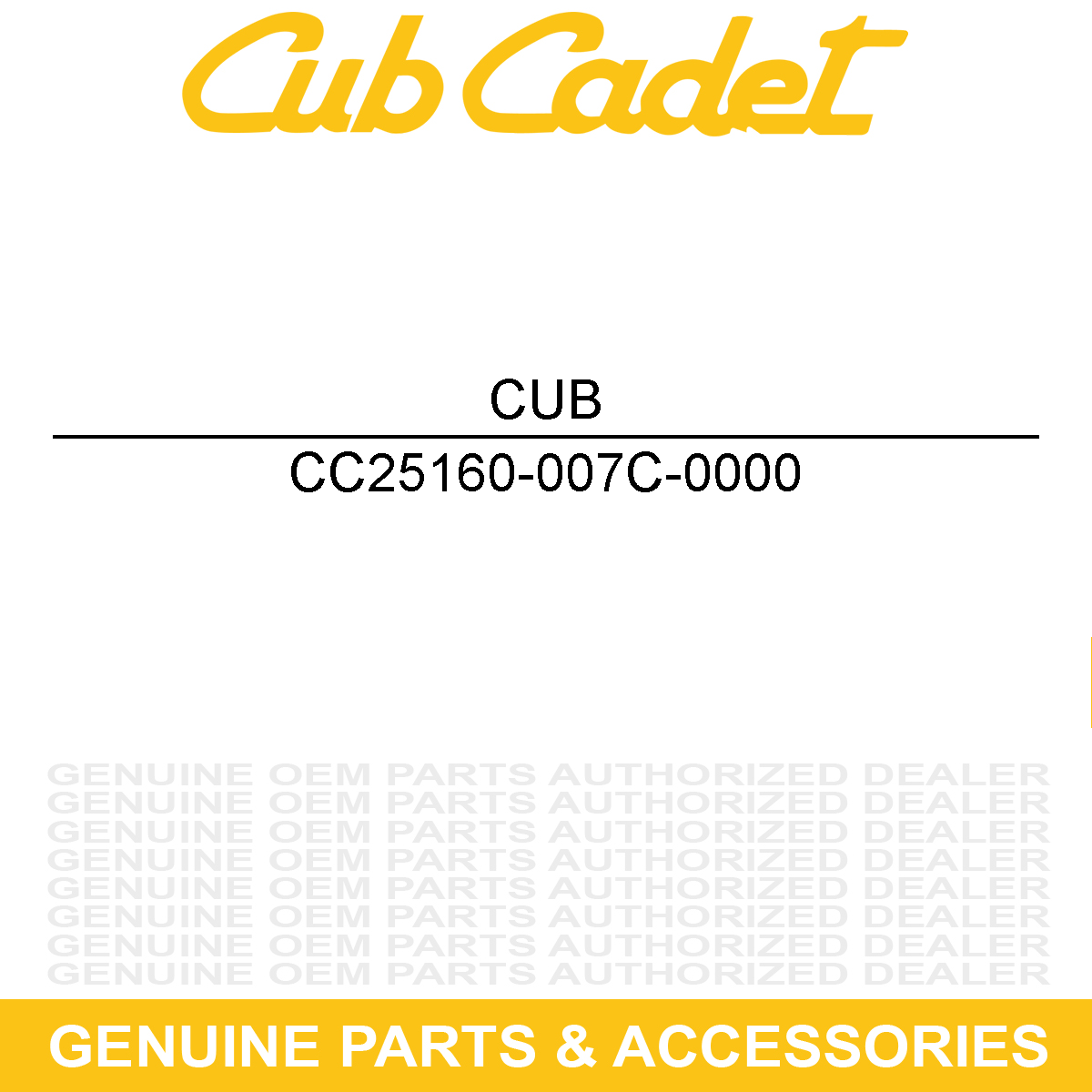 CUB CADET 25160-007C-0000 WASHER-6 X 2