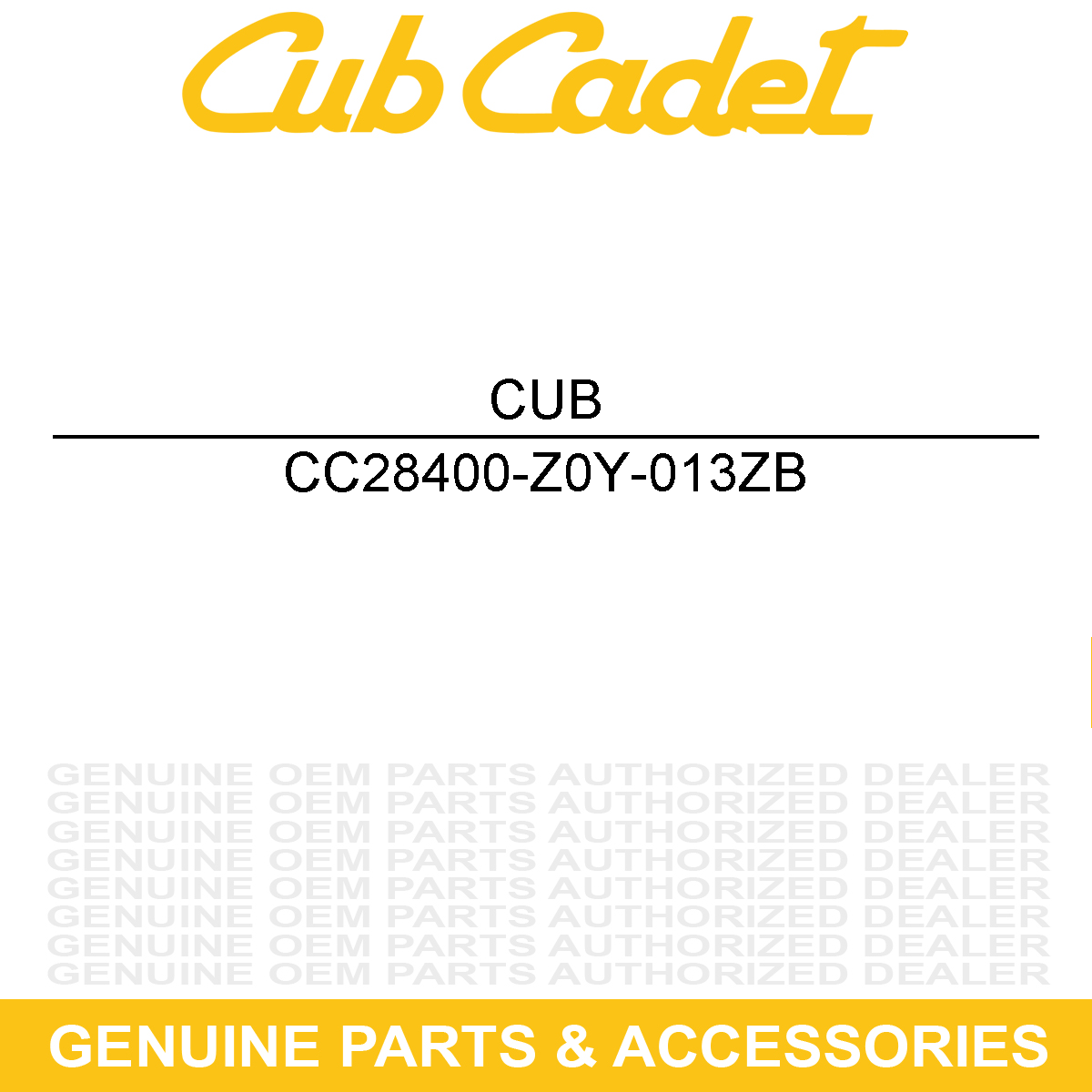 CUB CADET 28400-Z0Y-013ZB STARTER ASM-RECOIL
