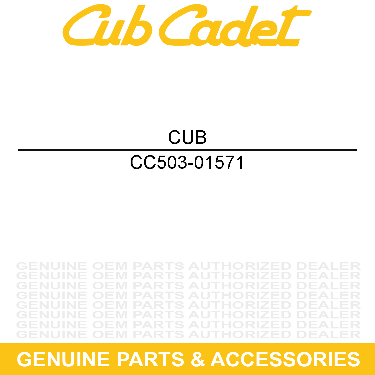 CUB CADET 503-01571 HEX HEAD BOLT M12X