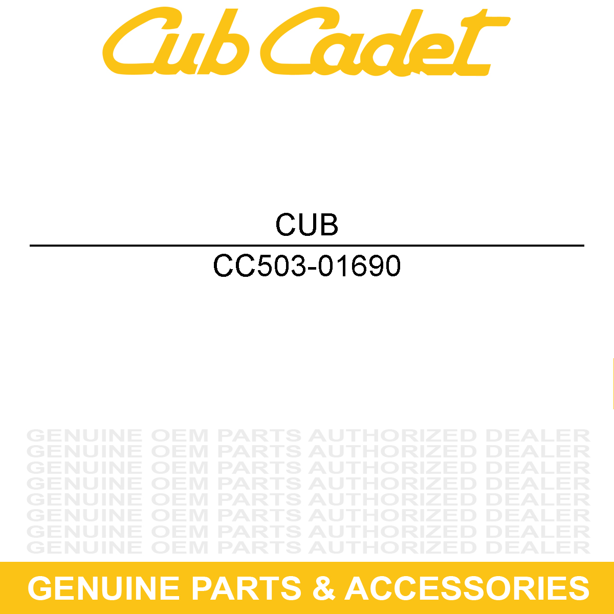 CUB CADET 503-01690 STORAGE BOX COVER