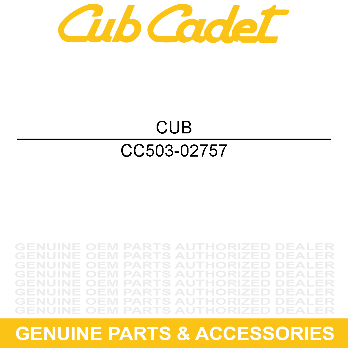 CUB CADET 503-02757 Heat Protector