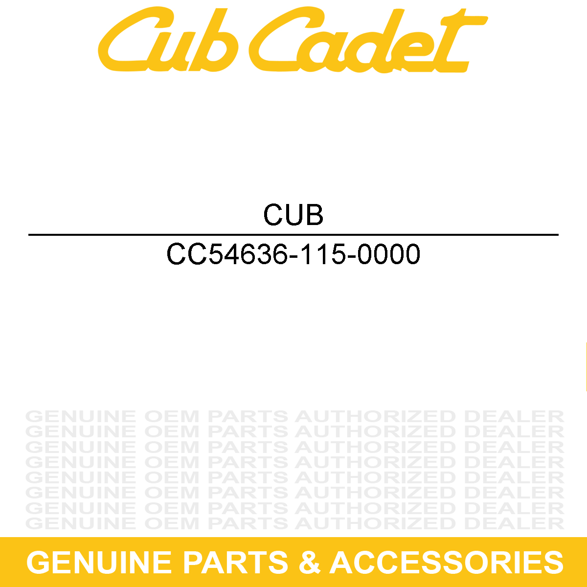 CUB CADET 54636-115-0000 GAS SPRING MOUNTIN