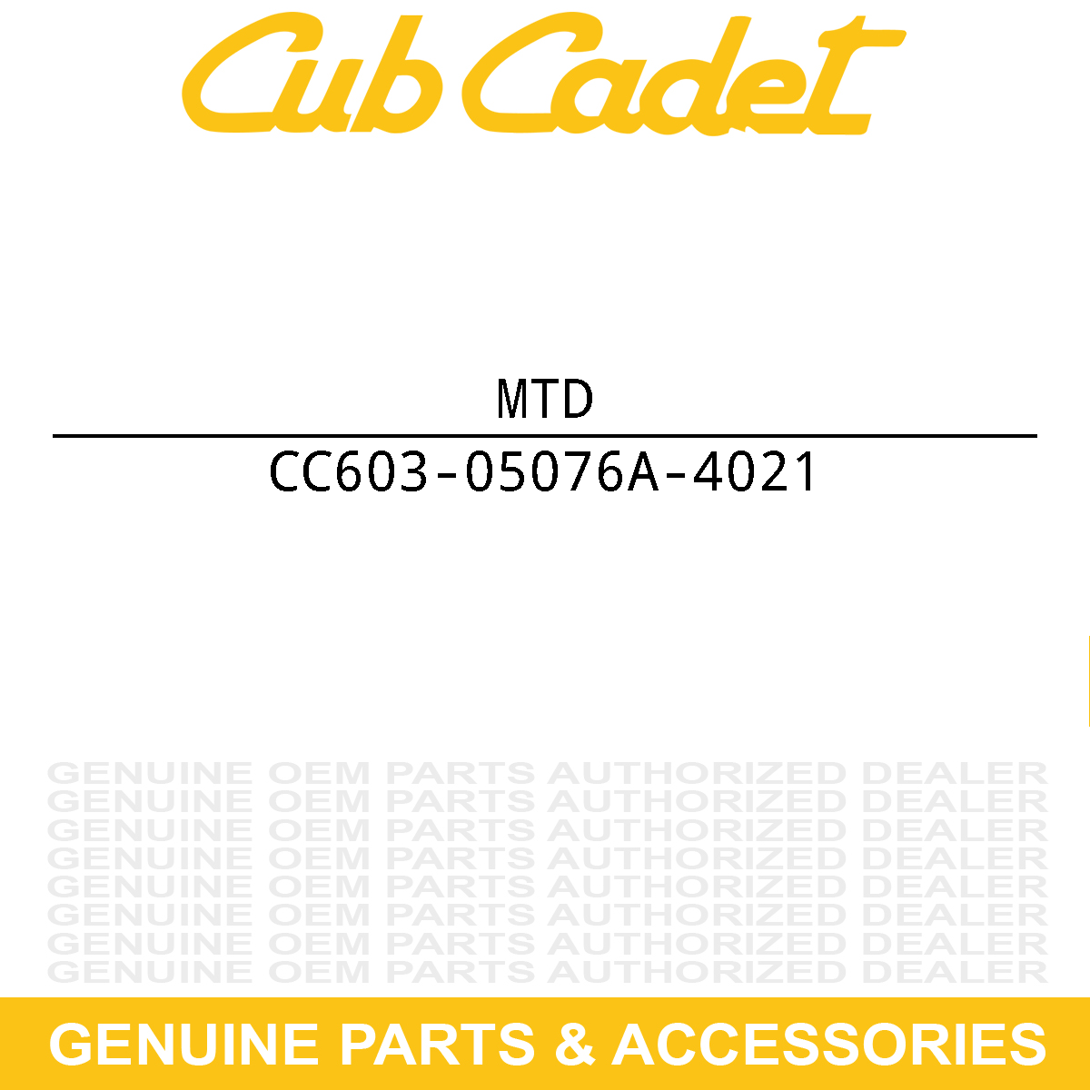 MTD 603-05076A-4021 COLUMN ASM-LWR STR