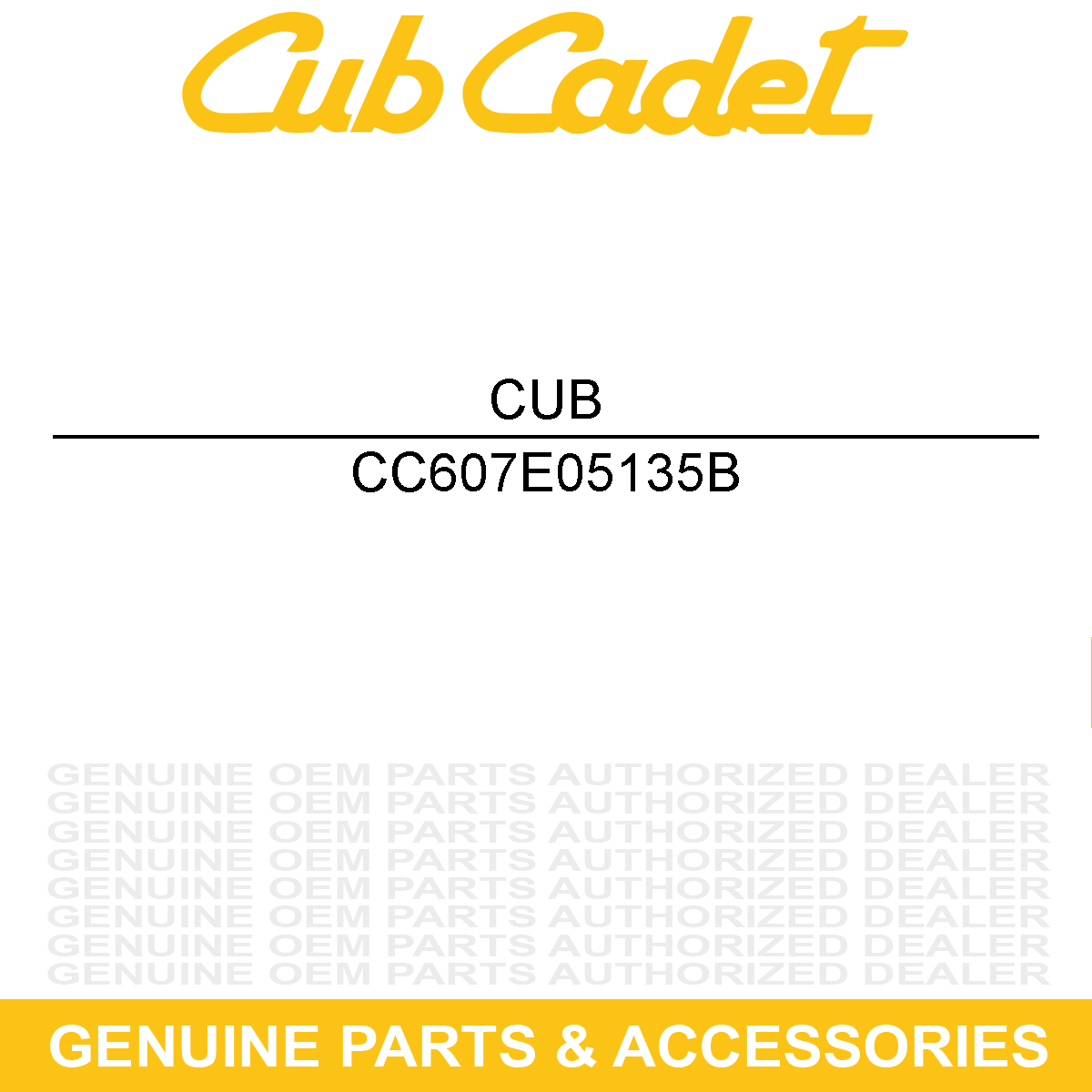 CUB CADET 607E05135B HNDL ASM-DIFF LOC