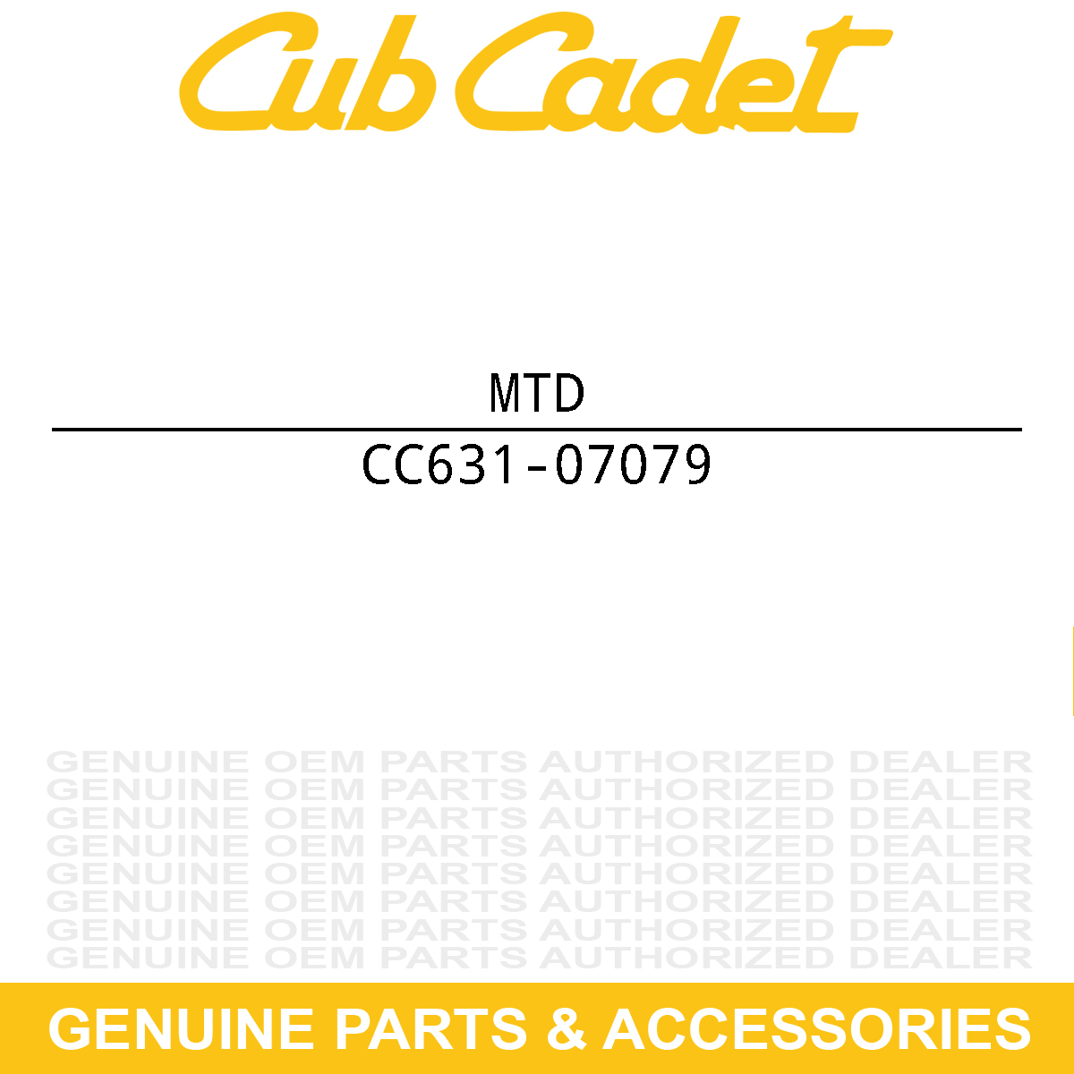 MTD 631-07079 Rear Baffle