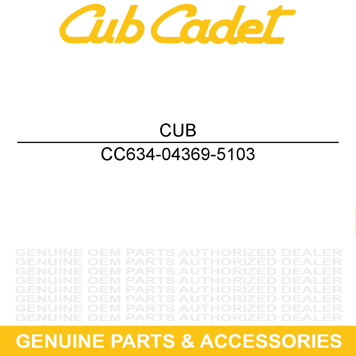 CUB CADET 634-04369-5103 RIM ASM-8.0 X 7.0