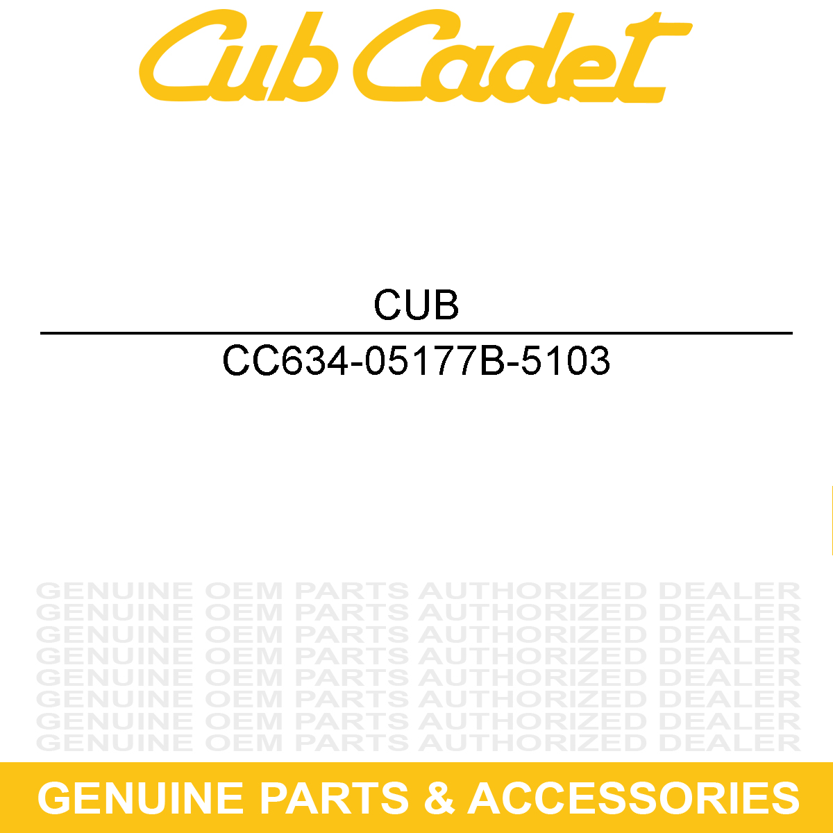 CUB CADET 634-05177B-5103 RIM ASM-6.0 X 4.5