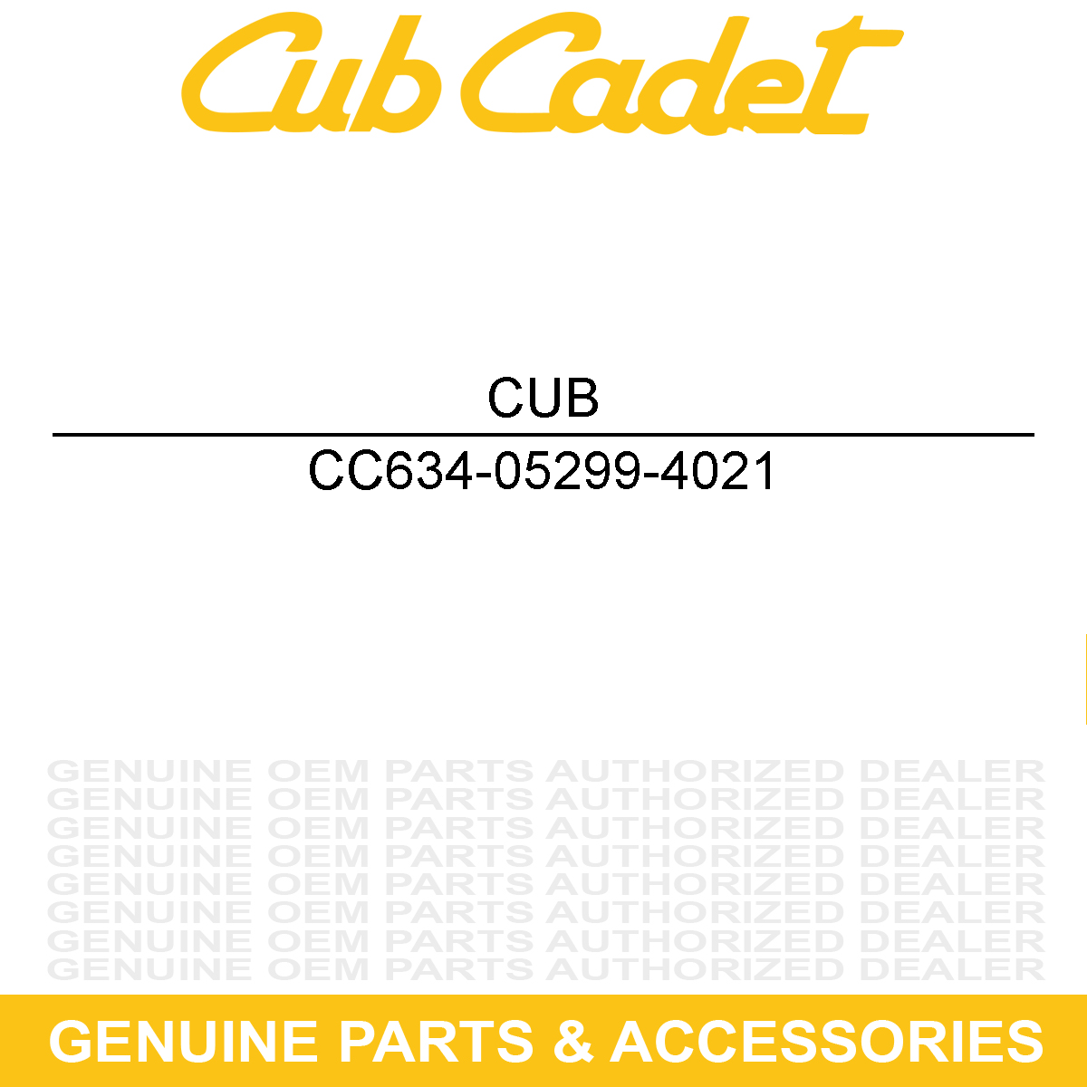 CUB CADET 634-05299-4021 WHL-COMP 23X10.5X1