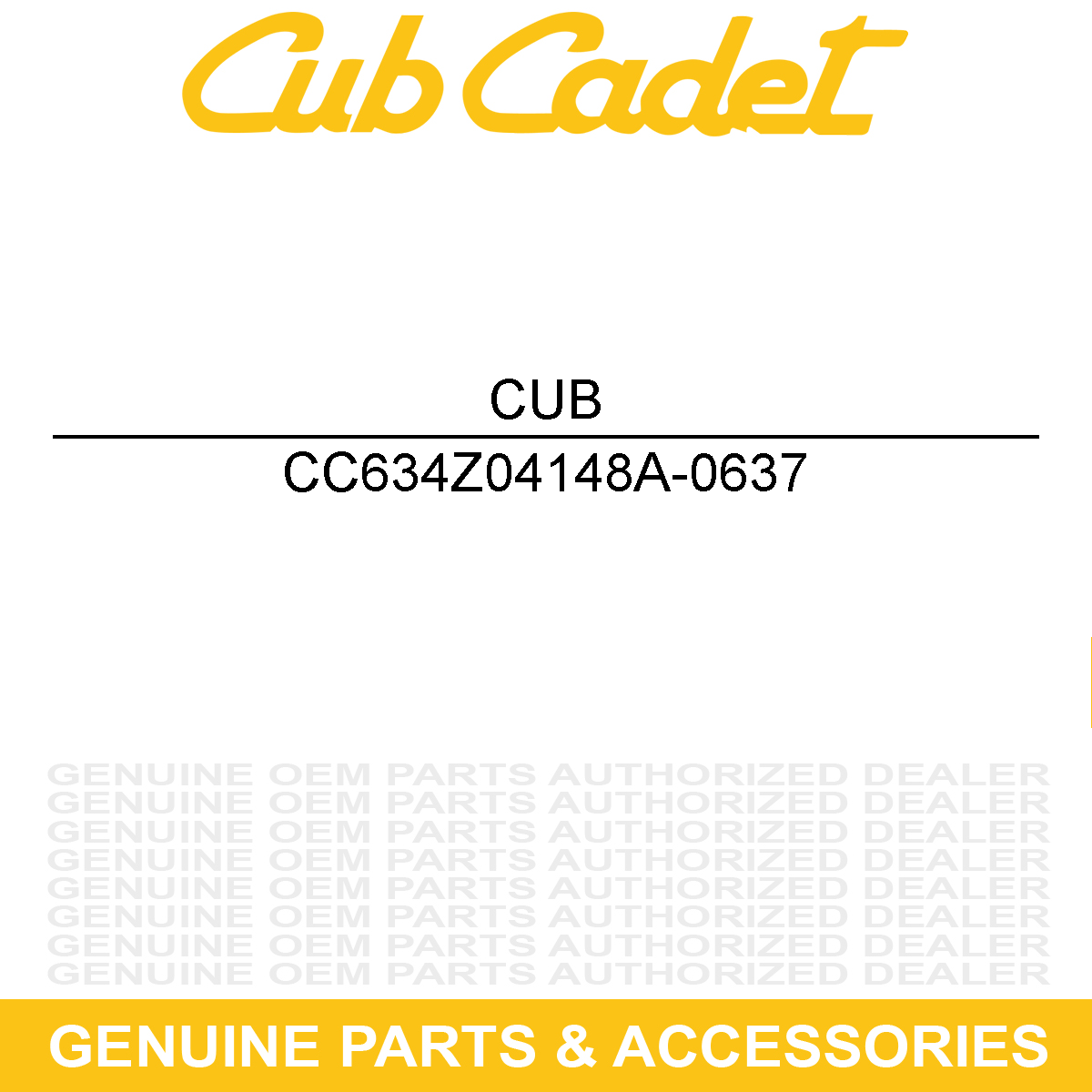 CUB CADET 634Z04148A-0637 Whl:Compl:15x5x6
