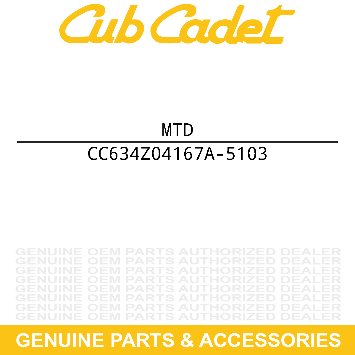 MTD 634Z04167A-5103 Left Hand Complete Wheel