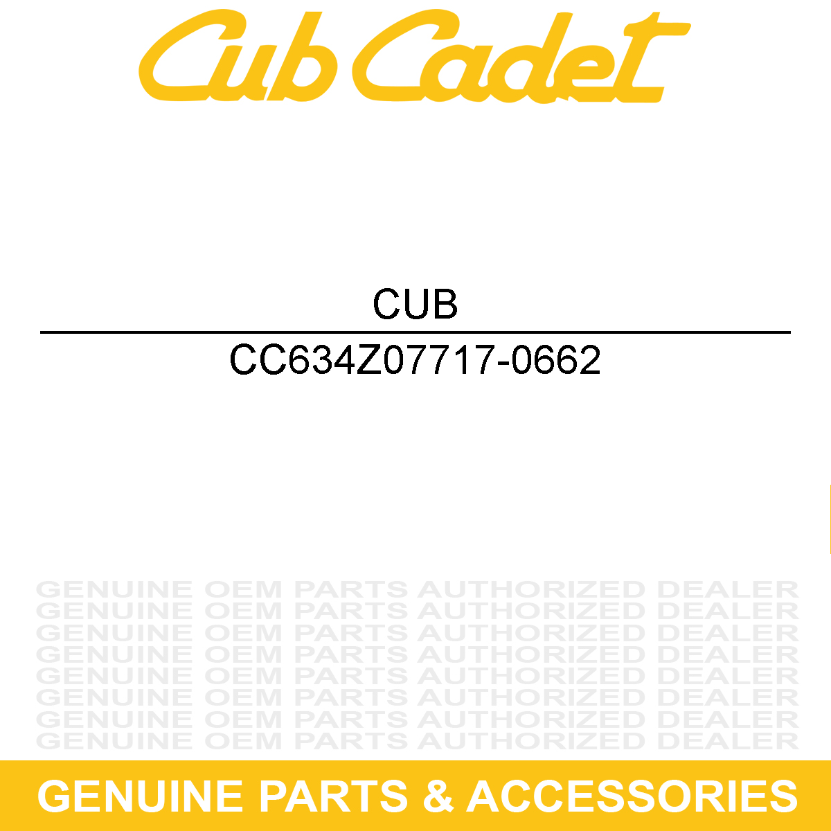 CUB CADET 634Z07717-0662 Wheel 15X5.0