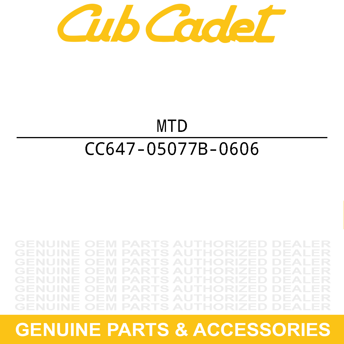 MTD 647-05077B-0606 Majestic Orange PTO Straight Handle Bail
