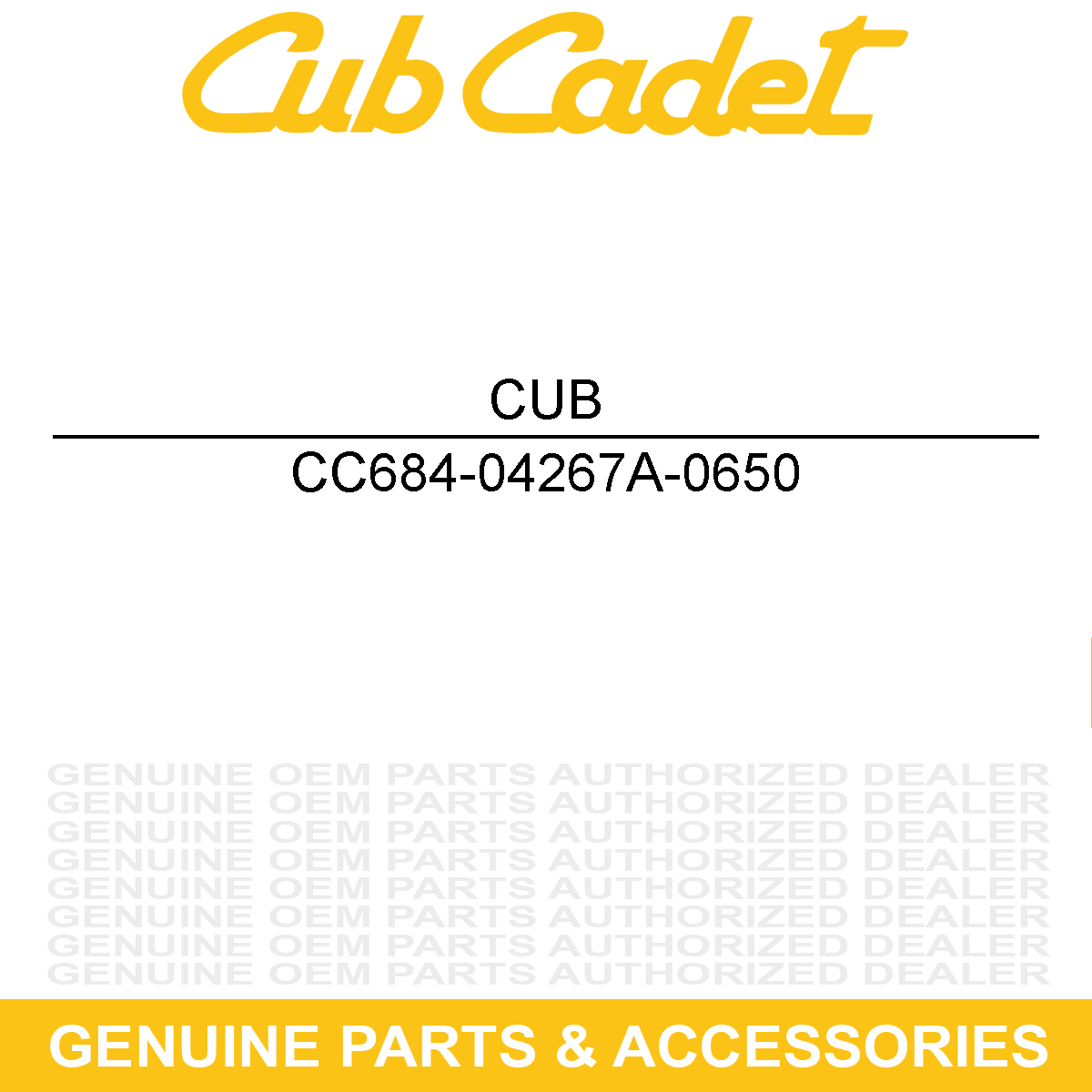CUB CADET 684-04267A-0650 HOUSING ASM-AUGER